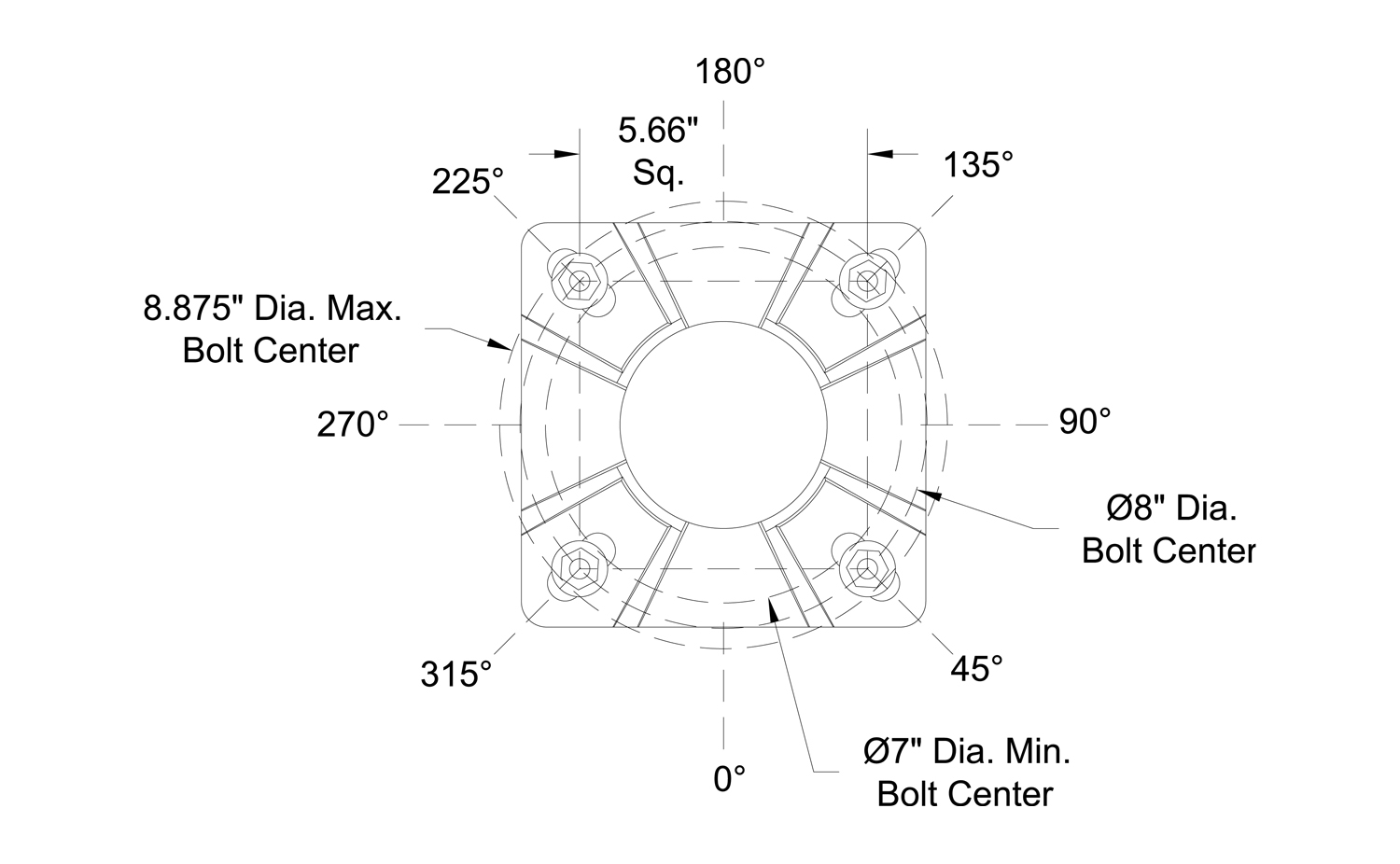 Rook X Pole Bolt Circle 