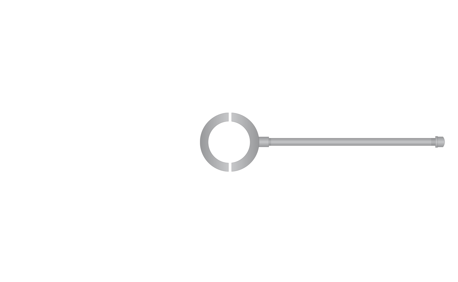 Banner Arm, Single, 5in OD 